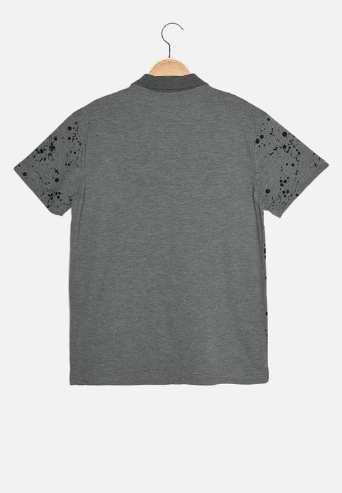 Trendyol - Paint splatter golfer - grey