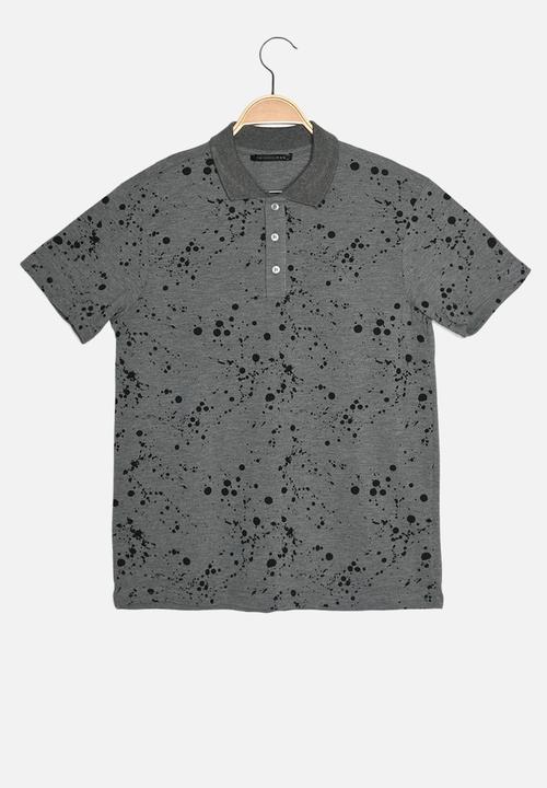 Trendyol - Paint splatter golfer - grey