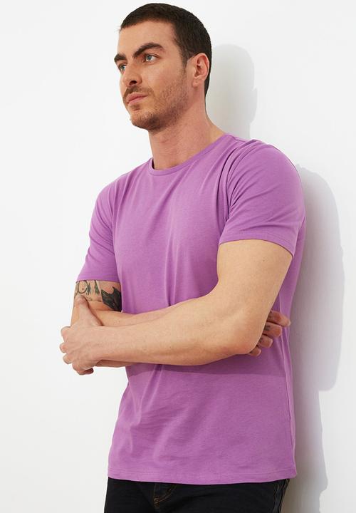 Trendyol - Plain short sleeve tee - purple
