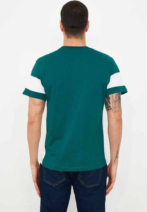 Trendyol - Sleeve stripe tee - emrald green