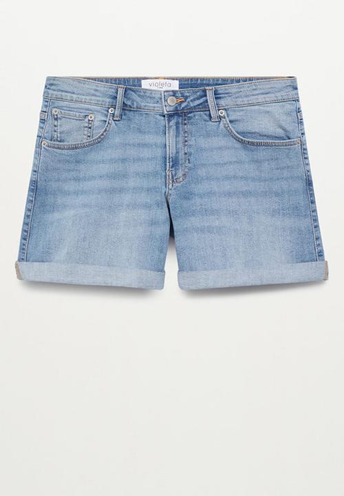 Violeta by Mango - Plus shorts vicky - blue