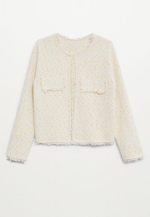 MANGO - Cardigan mikado - light beige