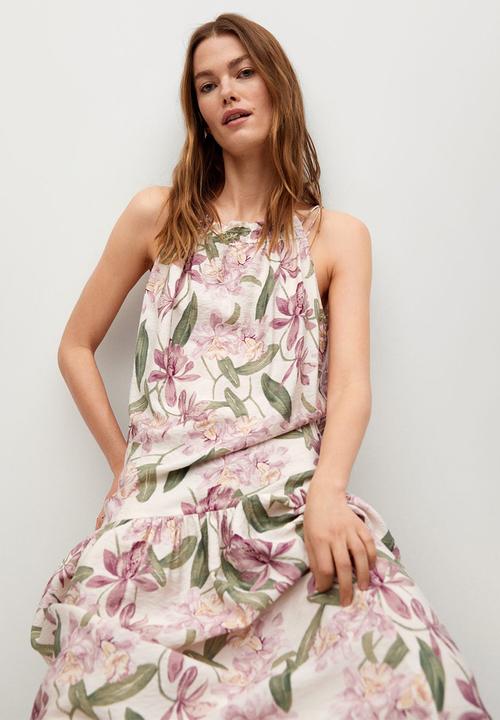 MANGO - Dress lula - light beige