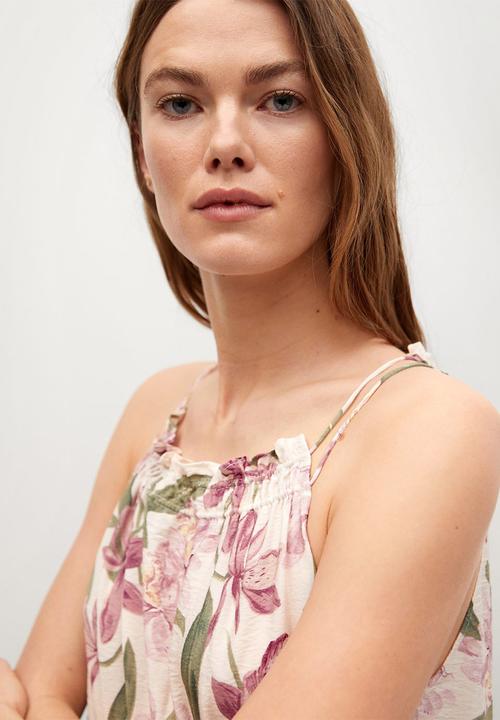 MANGO - Dress lula - light beige