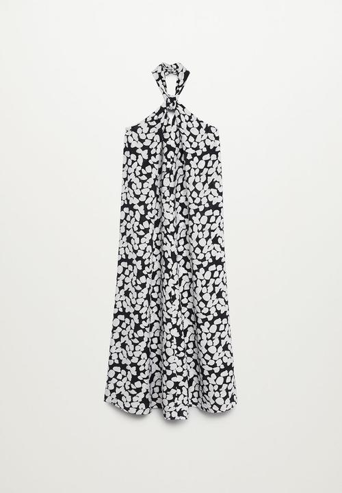 MANGO - Dress milan - white & black