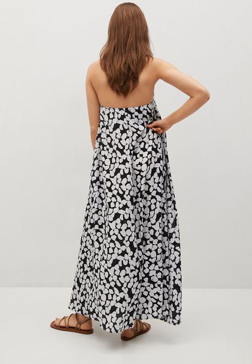 MANGO - Dress milan - white & black