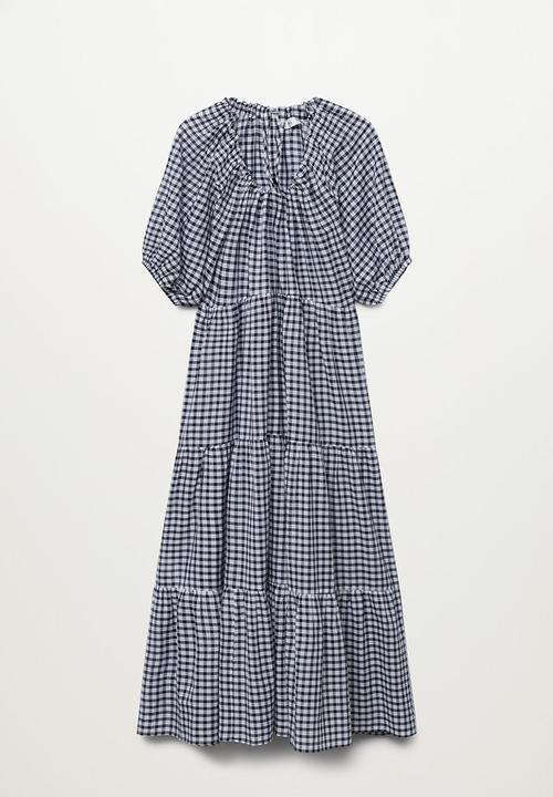 MANGO - Dress tania - black & grey