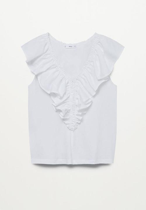 MANGO - T-shirt jimena - white
