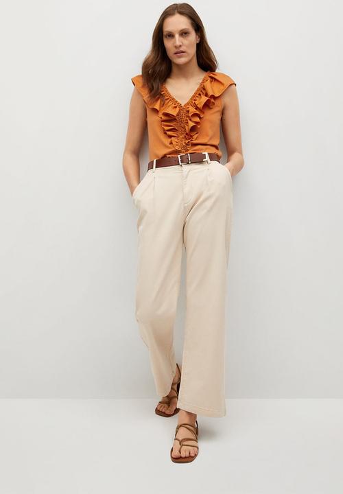 MANGO - T-shirt jimena - orange