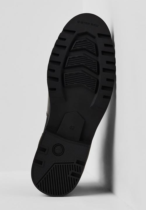 G-STAR - Powel ii cow leather/buck canvas mix - black 
