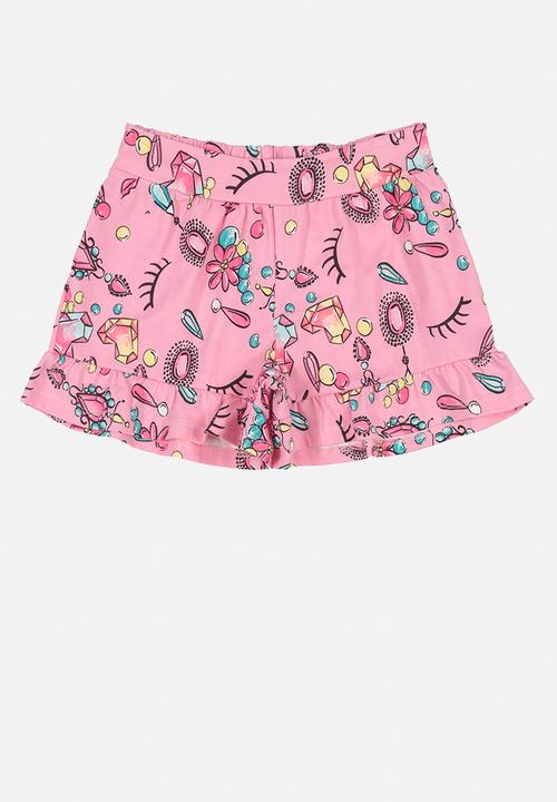 Quimby - Girls hey tee & shorts set - pink