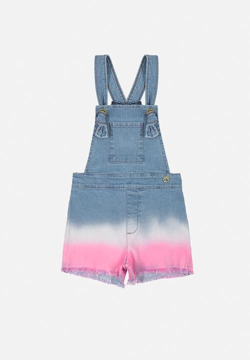 Quimby - Girls shorts dungaree - blue