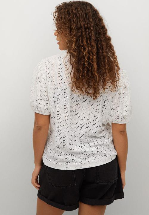 Violeta by Mango - Plus T-shirt lyon - white