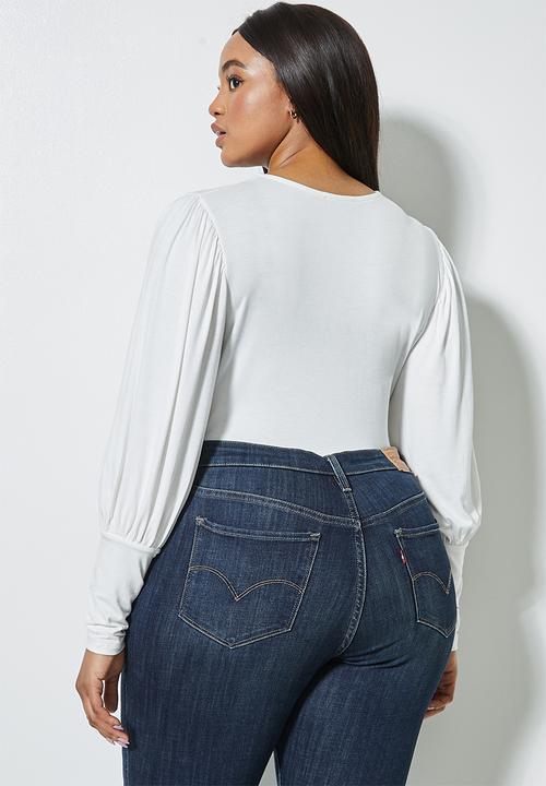 Superbalist - Cuffed detail fitted bodysuit - milk