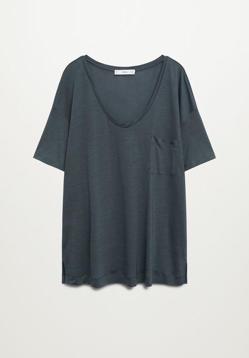 Violeta by Mango - Plus T-shirt lionel - charcoal