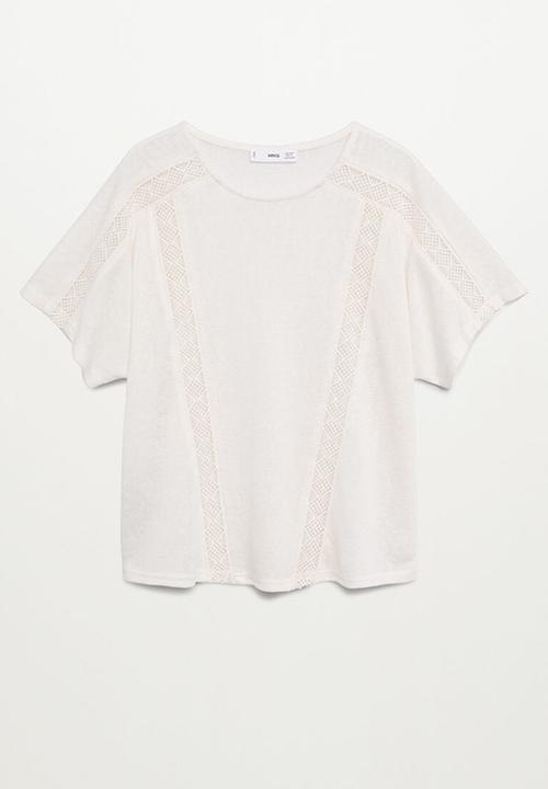 MANGO - T-shirt furni - neutral