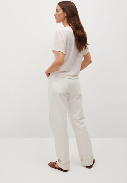 MANGO - T-shirt furni - neutral