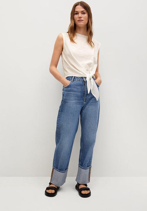 MANGO - T-shirt pstknot - white