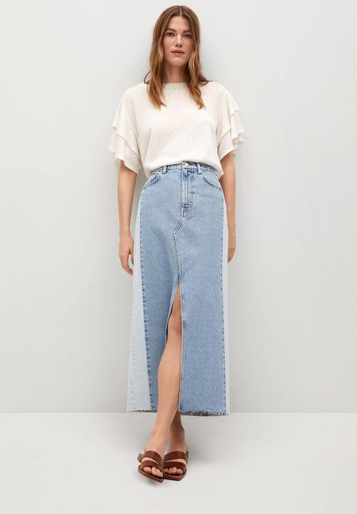 MANGO - Tshirt  liba - off white 