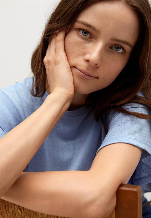 MANGO - Blouse liba - blue