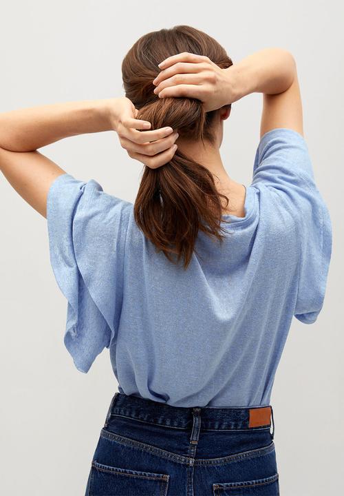 MANGO - Blouse liba - blue