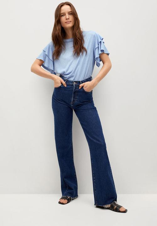 MANGO - Blouse liba - blue