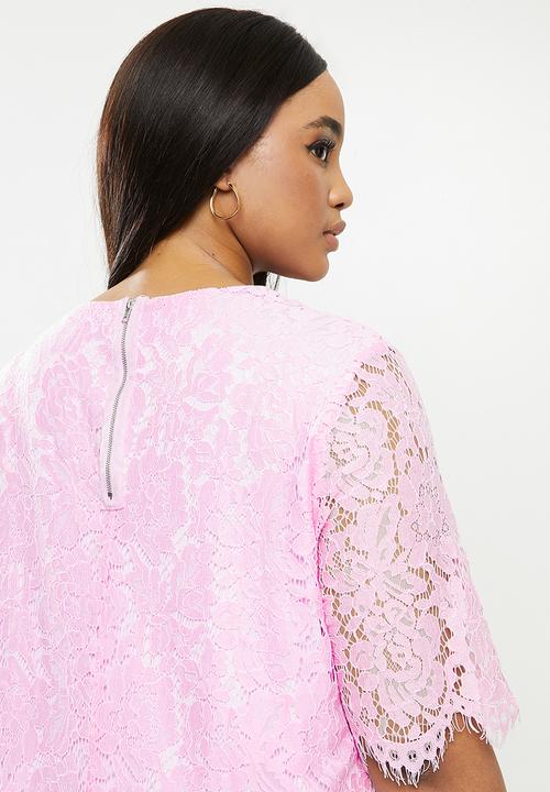 Glamorous - Curve lace dress - purple
