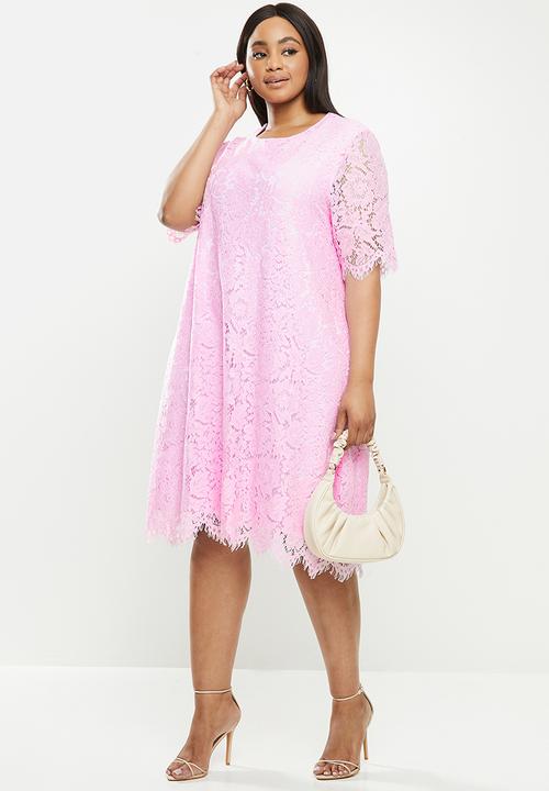 Glamorous - Curve lace dress - purple