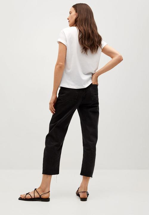 MANGO - T-shirt pstilubi - off white