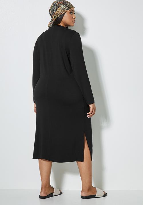 Superbalist - Knit column dress - black