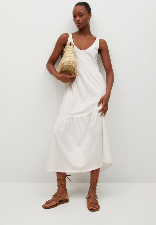 MANGO - Dress masito - off white 