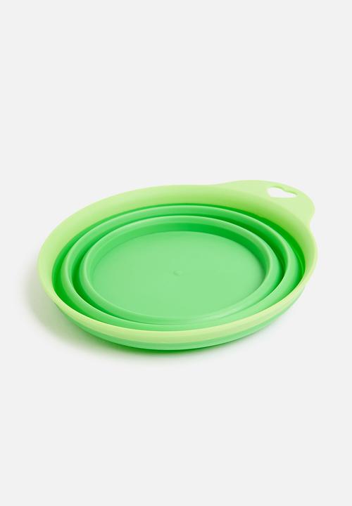Pet Collection - On-the-go collapisable dog bowl - green