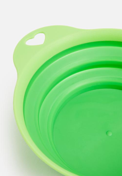 Pet Collection - On-the-go collapisable dog bowl - green