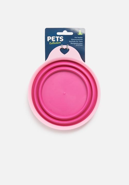 Pet Collection - On-the-go collapisable dog bowl - pink