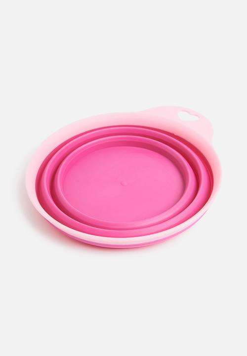 Pet Collection - On-the-go collapisable dog bowl - pink