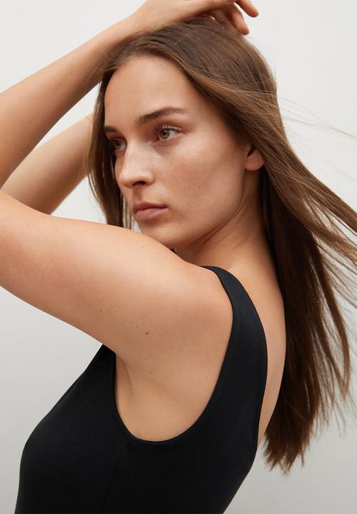 MANGO - Dress masito - black