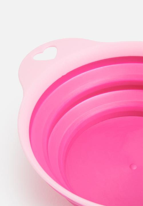 Pet Collection - On-the-go collapisable dog bowl - pink