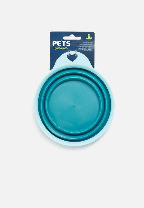 Pet Collection - On-the-go collapisable dog bowl - blue