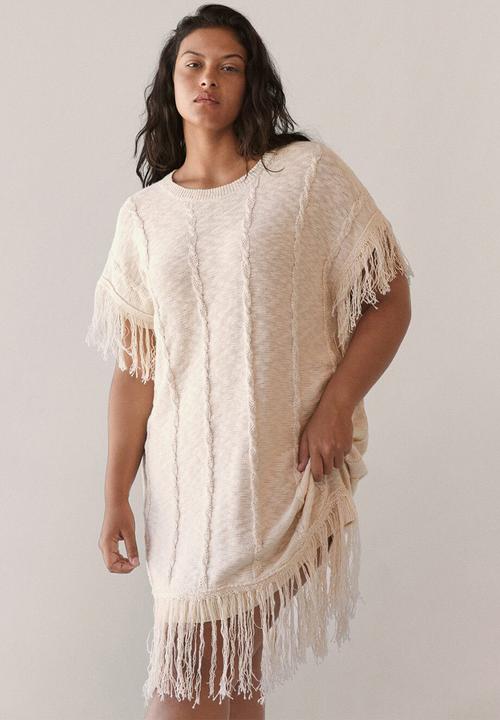 Violeta by Mango - Plus dress cintas - light beige