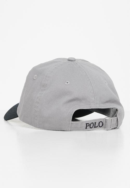 POLO - Mens axel 3d pony contrast peak - grey