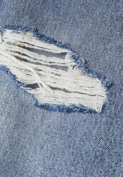 Violeta by Mango - Plus jeans rotos - blue
