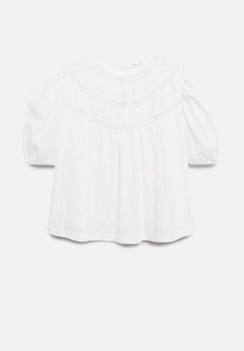 MANGO - Blouse luci - white