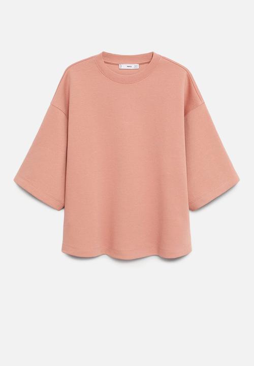 MANGO - Sweatshirt fakir - light pastel pink