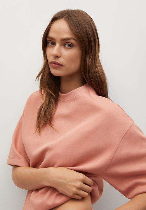 MANGO - Sweatshirt fakir - light pastel pink