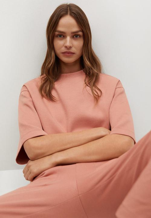 MANGO - Sweatshirt fakir - light pastel pink