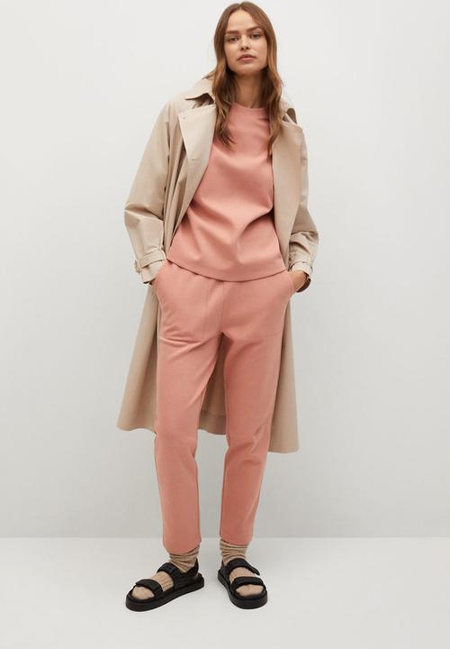MANGO - Sweatshirt fakir - light pastel pink