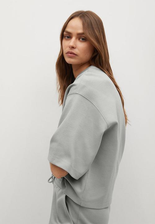 MANGO - Sweatshirt fakir - grey