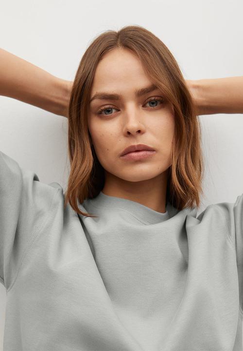 MANGO - Sweatshirt fakir - grey