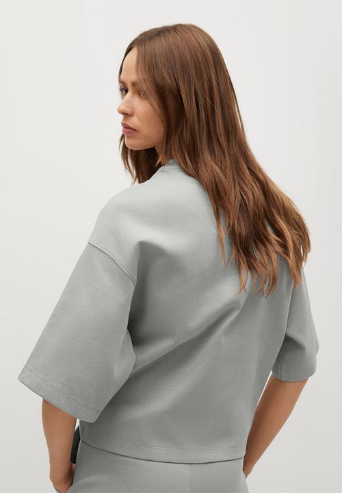 MANGO - Sweatshirt fakir - grey