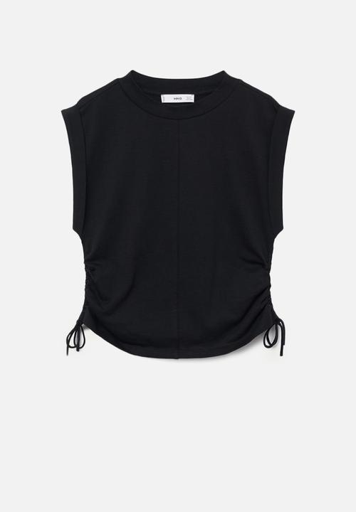 MANGO - T-shirt ariana - black